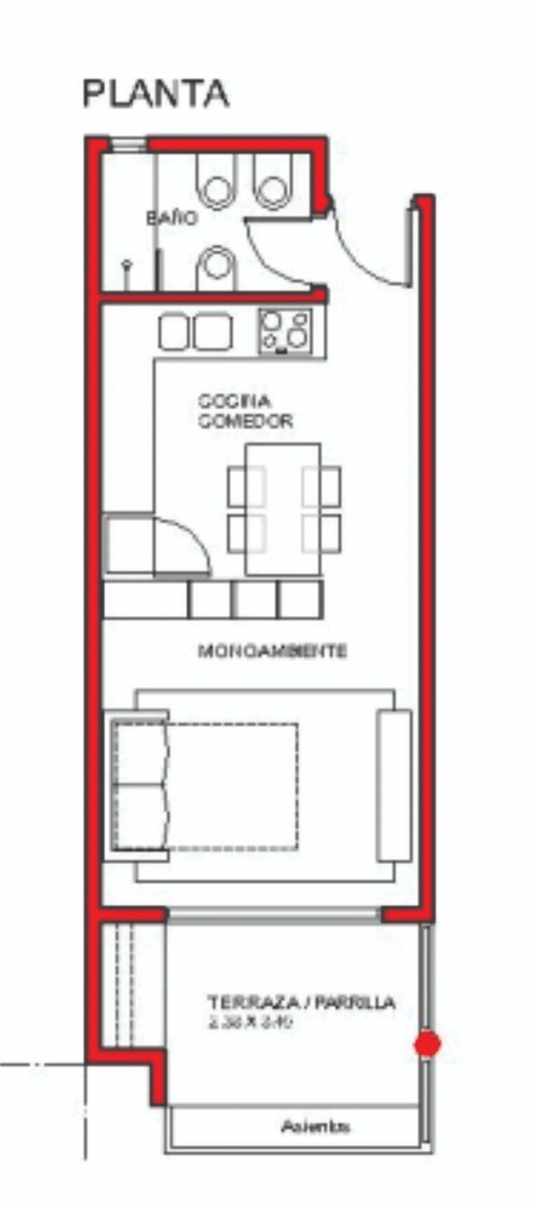 MONOAMBIENTE A ESTRENAR 